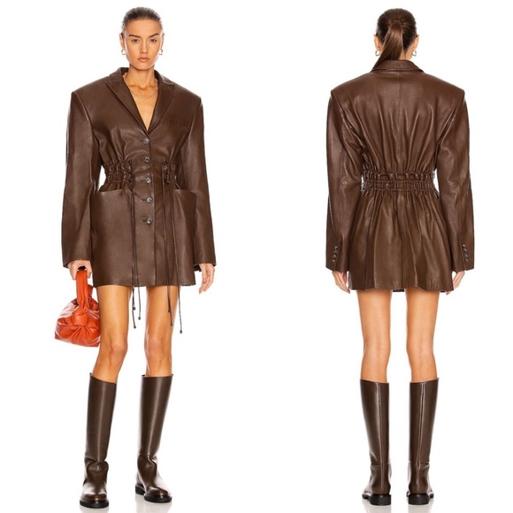 The Mannei Irbid leather blazer in brown size 38 (US 6) - Picture 15 of 15